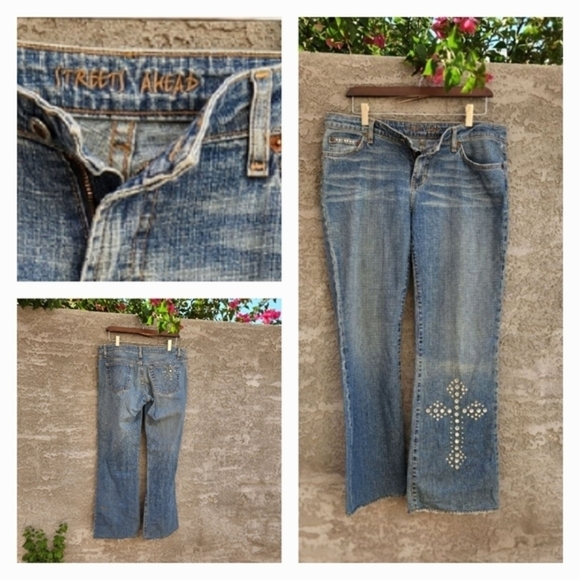 Streets Ahead Boot Cut Embellished Jeans - Picture 1 of 1